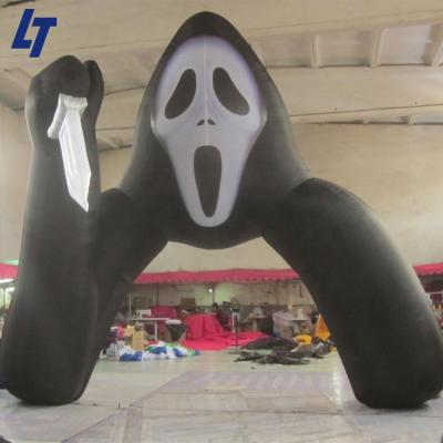 China PVC Coated Oxford Cloth Inflatable Door Giant Scream Halloween Arch For Advertising for sale