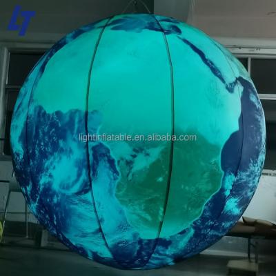 China Theme Decoration / Advertise Inflatable Advertising Big Moon For Planetarium Decoration With Led Lights OEM for sale