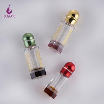 China Hot Sale Cosmetic Custom Oil Bottles 3ml -6ml -12ml Logo Mini Attar Fancy Glass Essential for sale