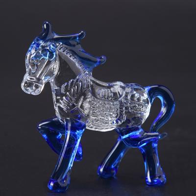 China China Wholesale Customized Crystal Zodiac Car Interior Decorations Creative Color Horse en venta