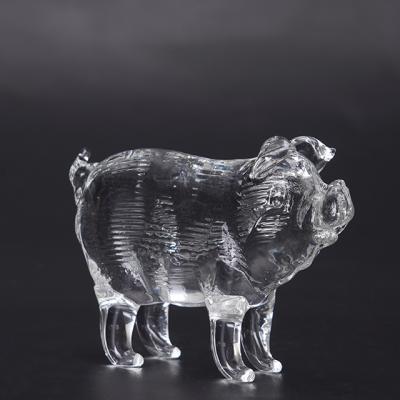 中国 China Wholesale Pig Crystal Zodiac Living Room Crafts Feng Shui Zodiac Decoration Crystal 販売のため