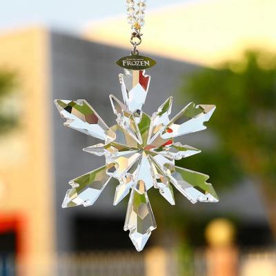 Китай JWFH Europe Color Crystal Christmas Tree Ornament Christmas Snowflake Shining Snowflake Hanging Decoration Pendant Supplies продается