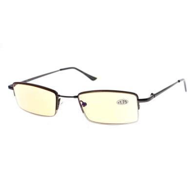 China Classic RM-2428RR wholesales design single half reading glass rim anti blue ray classic unisex high quality computer glasses for sale