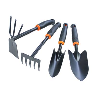 China Factory Sale 4pcs Modern Multifunctional Bonsai Planting Garden Tool Kit With Black Plastic Handle ZGJ-0411 for sale