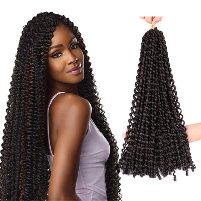 China Crochet Braiding Hair Pre-twisted Curly Pre-twisted Hair Extension Passion Twist Crochet Water Wave Synthetic Pre-passion Synthetic Braiding Hair Wholesale Loop for sale