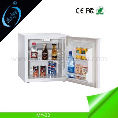 China 32L glass door hotel minibar, wood door mini bar freezer for sale