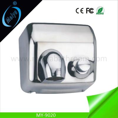 China stainless steel automatic hand dryer with button for hotel for sale