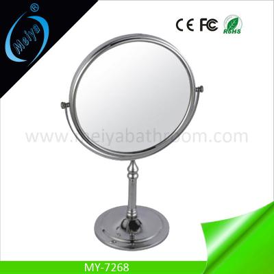 China desktop pocket makeup mirror, table double side cosmetic mirror for sale