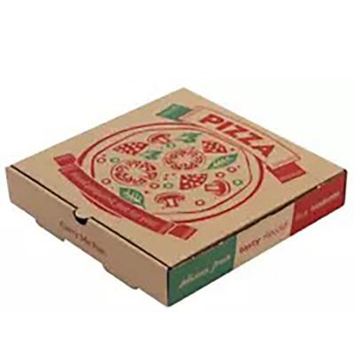 China Recycled Materials Caixas Para Custom Printing Pizzas 9 10 11 12 14 18 Inch Burger Pizza Boxes Flute Corrugated Pizza Packing Box for sale