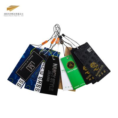 China Xiaoyin Double-Sided Printing Luxury Gift Hang Tag Set For Clothing Viable Seed Apparel Waterproof Hanging Tags for sale