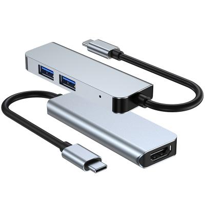 China 4K HDMI Resolution: 2021 Newest USB C Hub 3840* 2160@30HZ 3 in 1 Type-C Hub to USB 3.0 HD MI Multi Adapter Dock for MacBook Pro Accessories for sale