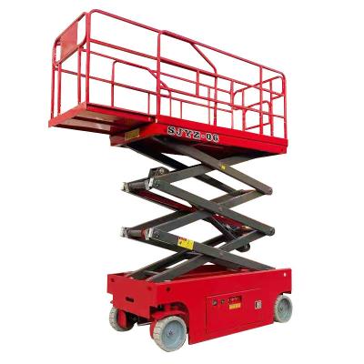 China Hotels Mobile Scissor Lift Directly Supplied From Factory Retractable Self Propelled Lift for sale