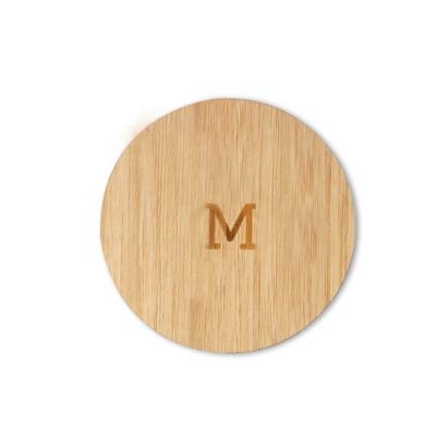 China Europe OEM ODM Laser Cut White Bamboo Wood Coasters For Table Decor for sale