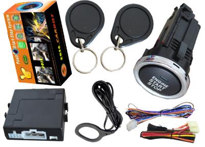 China Fully Functional Keyless Engine Start Stop System , Long Button Ignition Remote Start Alarm System for sale