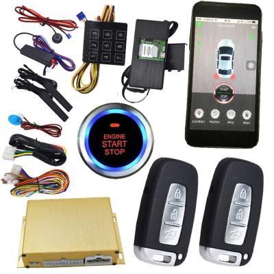 China Gps Auto Tracking Vehicle Security Car Alarm With Smartphone App Central Lock Or Unlock for sale