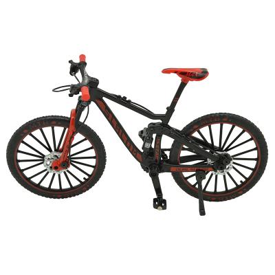 China Diecast Toy 1:10 Scale Bicycle Model Die Cast Model Toy Finger Mountain Bike Racing Toy Straight Handlebar Simulation OEM Customized for sale