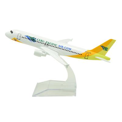 China Civil Aircraft Diecast Model 1:400 16cm Cebu Pacific Air Airbus A320 Metal Passenger Airplane Mode Toy Die Cast Customization Flat Model for sale