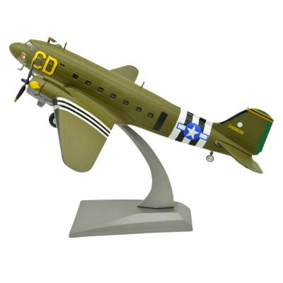 China Aircraft Diecast OEM Customization Diecast Transport Mode Douglas C-47 Skytrain 1:100 Toy Airplane Military Military Model Aircraft for sale