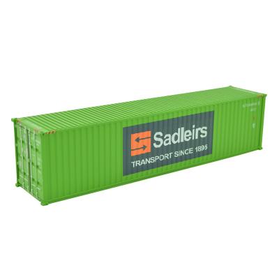 China Europe 1:87 Scale 40GP SADLEIRS Shipping Container Model Miniature ABS Plastic Business Gift Decoration Collection OEM Customized for sale