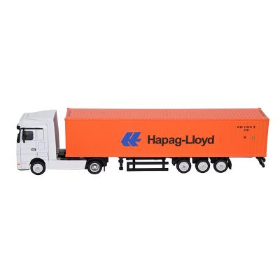 China Business Gift 1:87 Scale Metal HAPAG LLOYD 40GP Shipping Container Truck Model Miniature Business Gift Home Decoration Collection Customized for sale