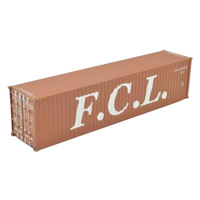 China 1:87 Scale 40GP F.C.L Shipping Container Model Europe ABS Plastic Miniature Business Gift Home Decoration Collection OEM Customized for sale