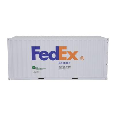 China Express Europe 1:20 20 GP FEDEX Shipping Container Model ABS Plastic Business Gift Home Collection OEM Customized for sale