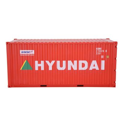 China Europe 1:20 Scale 20GP HYUNDAI Shipping Container Model Miniature ABS Plastic Business Gift Decoration Collection OEM Customized for sale