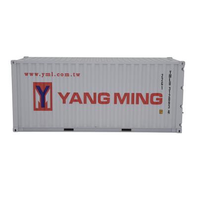 China Europe 1:20 Scale 20GP Scale ABS Plastic Business Gift Decoration Home Collection OEM YANG MING Shipping Container Model Miniature Customized for sale