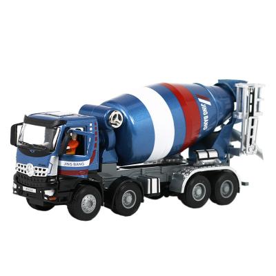 China Diecast Toy 1:50 Scale Metal Concrete Mixer Truck Die Cast Model Toy 3 Colors Engineering Vehicle Model OEM Customized for sale