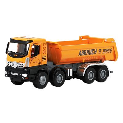 China Diecast Diecast Toy 1:50 Scale Metal Truck Self-discharging Diecast Model Toy 3 Colors Engineering Vehicle Model OEM Customized for sale