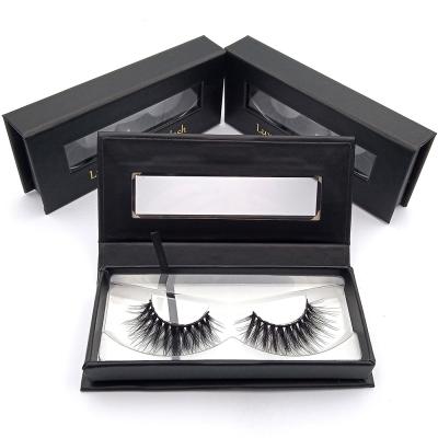 China Wholesale Thick Russian Natural Feeling 3D Mink Eyelash And Mink Lashes Custom Packaging for sale