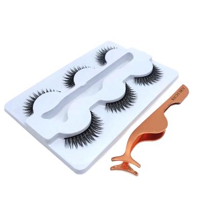 China Thick synthetic silk eyelashes seller and custom lash box packaging for sale