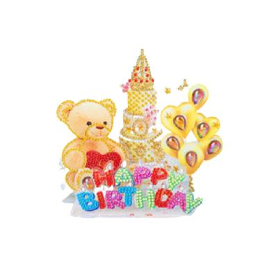 China Personalized super lightning Crystal Shaped Bear Diamond Painting attractive style three-dimensional puzzle customization for sale