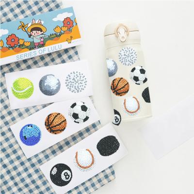 China New Acrylic Diamond Painting Puzzle Kids Wildly Diy Style Small Cartoon Classic/Postmodern Modern Sports Balls Beautiful for sale