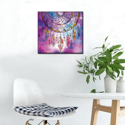 China Custom 5d diy diamond painting starry purple starry special-shaped painting 40*40cm dreamy diamond impressionist sky series for sale