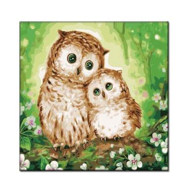 China Factory Direct Custom Cute Diamond Painting For Home Gift Owl Cute Cartoon Animal Series Modern Children's Customization Style for sale