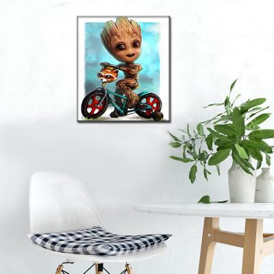 China Custom 5d diamond painting 30*40cm 40*50cm Wonder of Groot impressionist special shaped diamond painting diy for sale