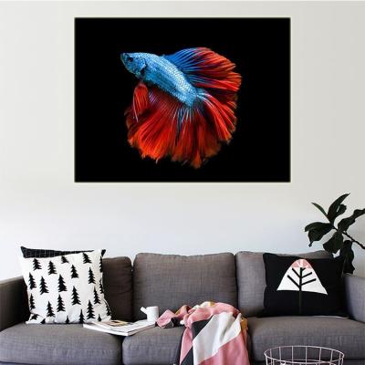 China Good Quality 40*50 Living Room Decoration Goldfish Cross Stitch Custom Manual Education 5d Diamond Painting Customization for sale