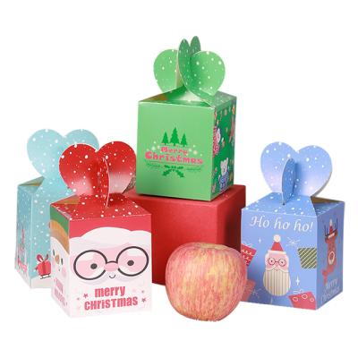 China Newest Apple Christmas Gift Box Christmas New Eve Fruit Packaging Gift Box Creative Paper Wholesale for sale