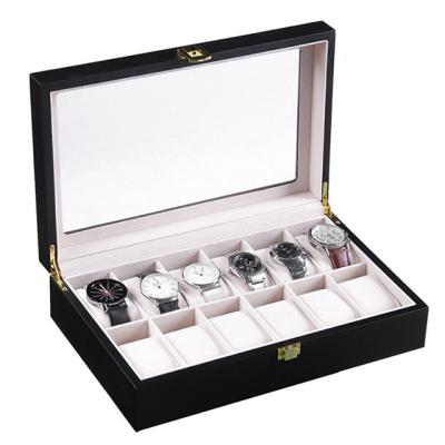 China Western Glass Box 12 Bit Sunroof Style Painting Watch Jewelry Craft Jewelry Craft Stain Baking Single High-End Gift Box for sale