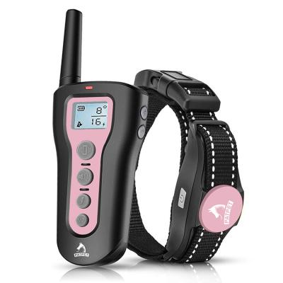 China 2021 Hot Sales Sustainable Dog Training Collar With Shock Remote Rechargeable Waterproof Collar For Dogs 3 Training Modes for sale