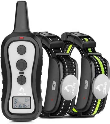 China PATPET Sustainable Dog Training Collar with 2 Receivers, for Small 2 Medium Large Dogs for 15 to 100 lbs (2 Packs) for sale