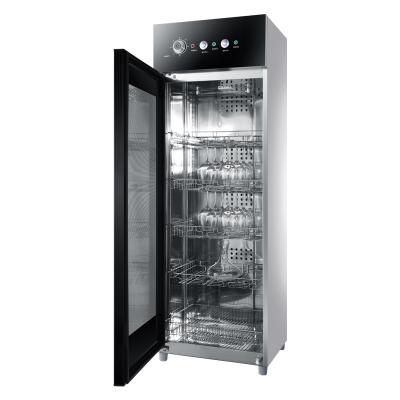 China Commercial The Benefits Of Wine Glass Disinfection Stainless Steel Cabinet Hot Air Circulation for sale