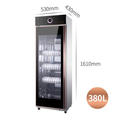 China Large Capacity Commercial Intermediate Single Door Commercial Tableware Disinfection Temperature Sterilization Cabinet for sale