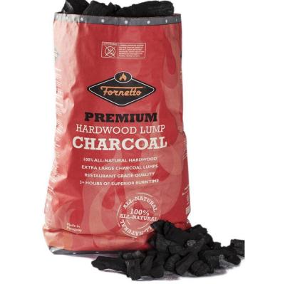 China Biodegradable Empty Charcoal Packing Bags 10KG 15KG 25KG Charcoal Kraft Paper Bag For Charcoal for sale