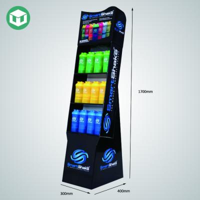 China Cardboard Wow Floor Cardboard Display Rack Manufacturer For Mug Bottles for sale