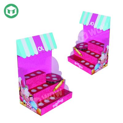 China New Customized Cardboard Retail Cardboard Counter Display Corrugated Candy Display Boxes Display for sale