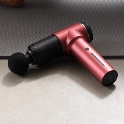 China Portable Handheld Deep Electric Muscle Massager Percussion Body Massage Gun Ultra Quiet Brushless Motor 40 - 65 DB 0~ 5.1KG/CM for sale