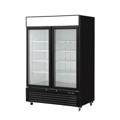 China Commercial Glass Showcase Drink Coolers Upright Single-Temperature Display Refrigerator With CE/ETL for sale