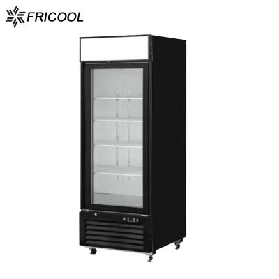 China Single-Temperature Single Glass Doors Commercial Upright Freezer Showcase Refrigerator with CE/ETL for sale